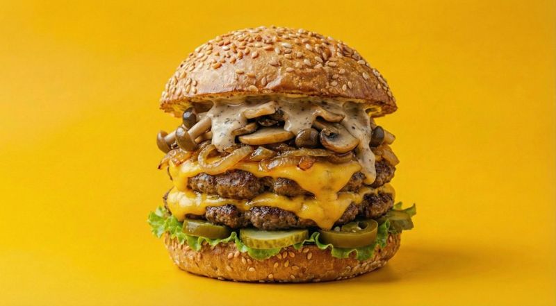 트리플 비프 치즈버거 세트